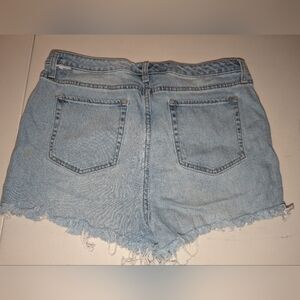 Denim cut off shorts